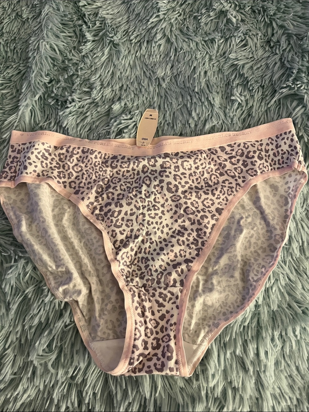 VICTORIA’S SECRET NWT M Women's Pink Leopard Print high cut leg panties